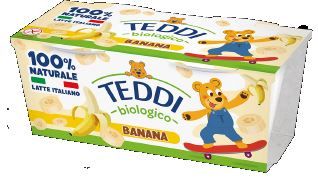 YOGURT TEDDI BANANA BIOLOGICO 2 PEZZI DA 115GR