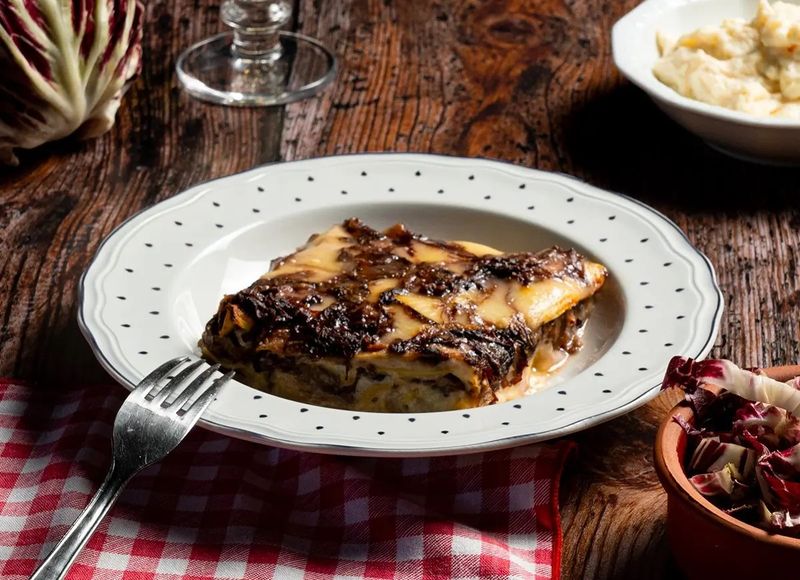LASAGNE RADICCHIO E FONTINA LA MANU IN PASTA