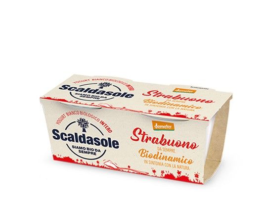 YOGURT INTERO NATURALE STRABUONO BIOLOGICO 115GRX2 SCALDASOLE CONFEZIONE DA 6 PEZZI