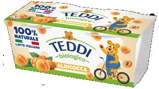 YOGURT TEDDI ALBICOCCA BIOLOGICO 2 PEZZI DA 115GR