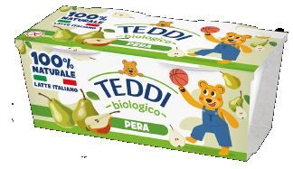 YOGURT TEDDI PERA BIOLOGICO 2 PEZZI DA 115GR