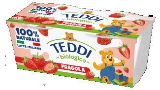 YOGURT TEDDI FRAGOLA BIOLOGICO 2 PEZZI DA 115GR