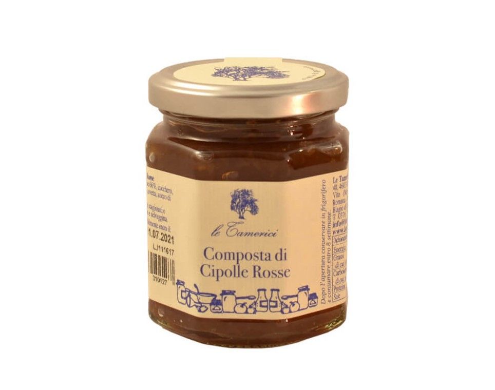 COMPOSTA DI CIPOLLE ROSSE 120GR LE TAMERICI COMPOSTA DI CIPOLLE ROSSE 120GR LE TAMERICI