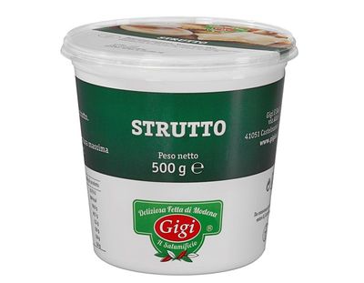 STRUTTO RAFFINATO VASETTO DA 500GR GIGI STRUTTO RAFFINATO VASETTO DA 500GR GIGI
