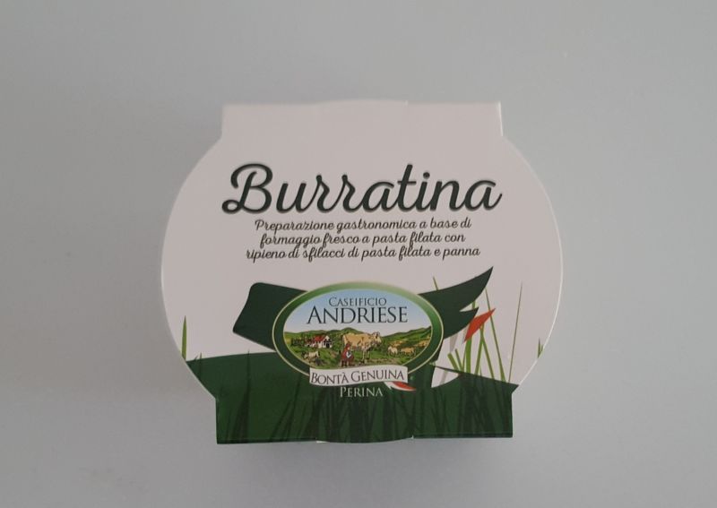 BURRATINA VASCHETTA DA 125GR ANDRIESE CONFEZIONE DA 5 PEZZI
