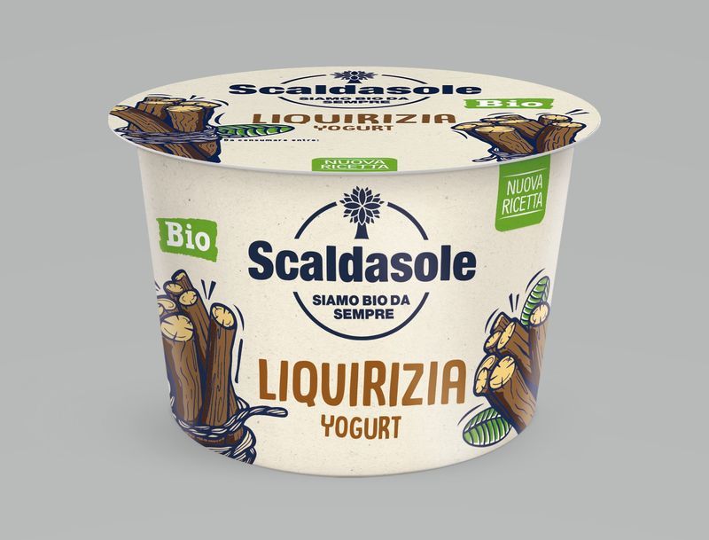YOGURT LIQUIRIZIA BIOLOGICO 250GR SCALDASOLE CONFEZIONE DA 6 PEZZI