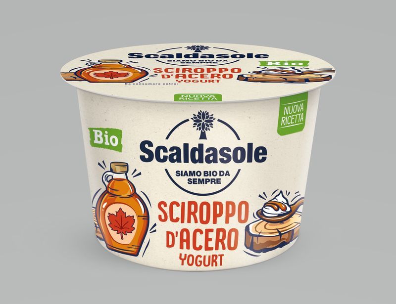 YOGURT SCIROPPO D'ACERO BIOLOGICO 250GR SCALDASOLE CONFEZIONE DA 6 PEZZI