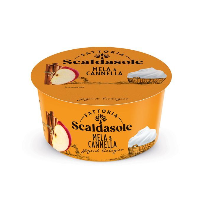 YOGURT MELA E CANNELLA BIOLOGICO 135 GR SCALDASOLE