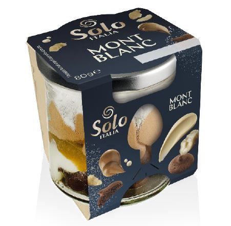 DESSERT MONT BLANC 80 GR SOLO ITALIA CARTONE DA 6 PEZZI DESSERT MONT BLANC 80 GR SOLO ITALIA CARTONE DA 6 PEZZI