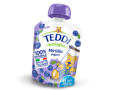 YOGURT BIOLOGICO AI MIRTILLI 85 GR POUCH TEDDI SCALDASOLE YOGURT BIOLOGICO AI MIRTILLI 85 GR POUCH TEDDI SCALDASOLE