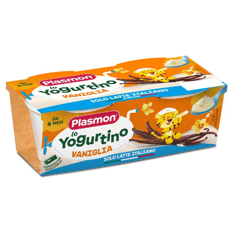 YOGURTINO PLASMON VANIGLIA 100 GR X 2 SCATOLA DA 6 CONFEZIONI