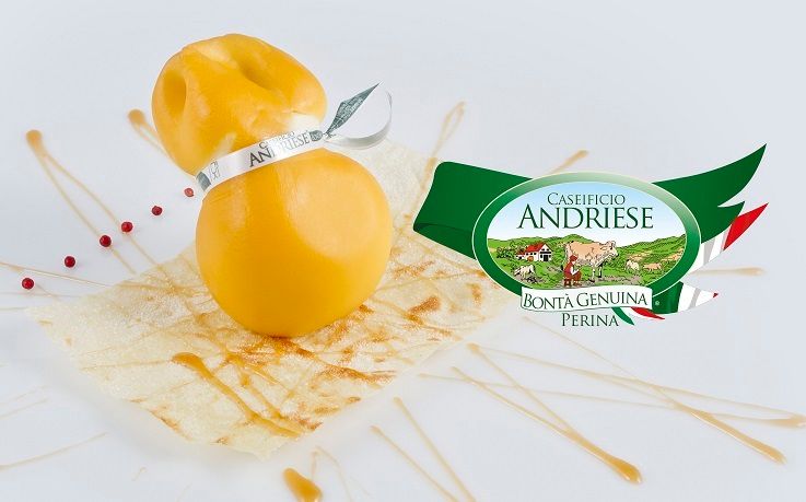 SCARMORZA AFFUMICATA VASCA DA 1,4 KG CIRCA (4 PEZZI DA 350 G) ANDRIESE