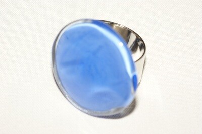 Ring Murano GREENDESI Grösse verstellbar royal blau