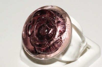 Ring Rose Murano violett