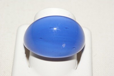 Ring Murano gewölbt, color himmelblau dk
