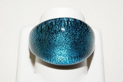 Ring Murano gewölbt, türkisblau 