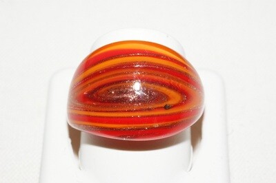 Ring Murano gewölbt, cerchio orange