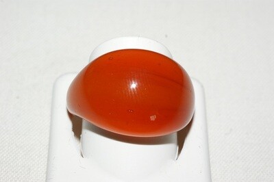 Ring Murano gewölbt, color orange dk
