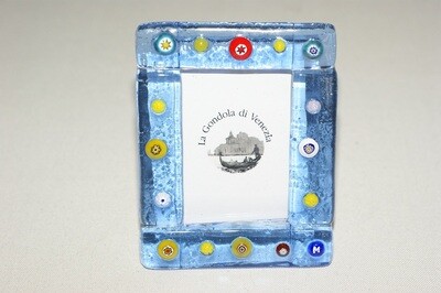 Fotorahmen Murano H7.5x B6cm himmelblau dunkel