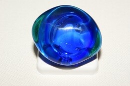 Design Ring Giorgio Nason fantasia kobaltblau