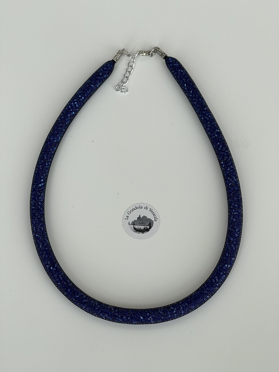 Collier Conterie D 9mm Perlchen kobaltblau