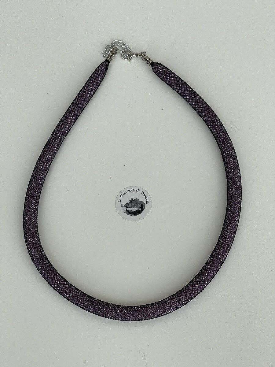 Collier Conterie D 9mm Perlchen violett