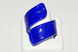 Spiral-Ring MG, kobaltblau