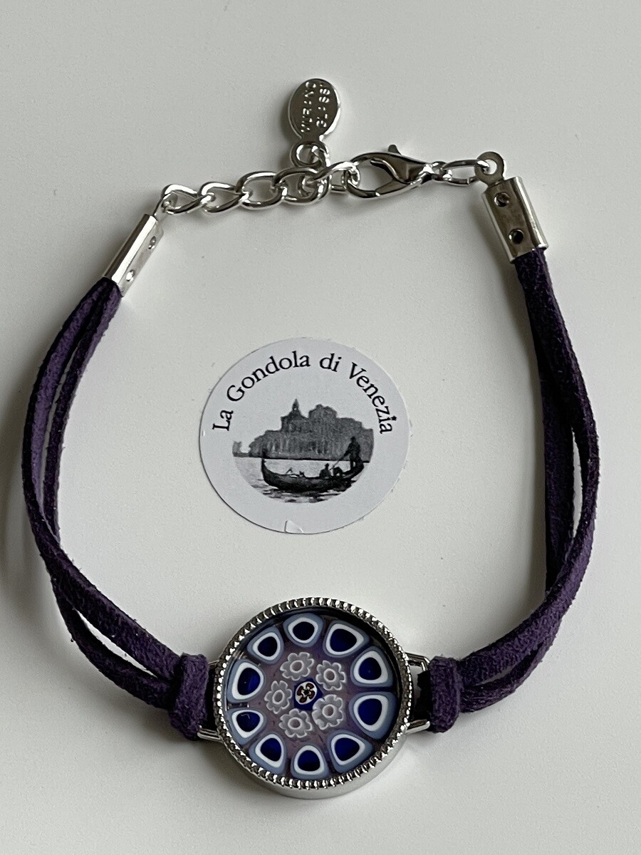 Armband Millefiori, violett