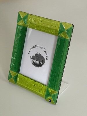 Photo frame Murano H18cmxW15cm green