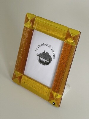 Photo frame Murano H18cmxW15cm amber