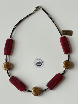 Necklace Venezia Gioia MG ruby red-amber