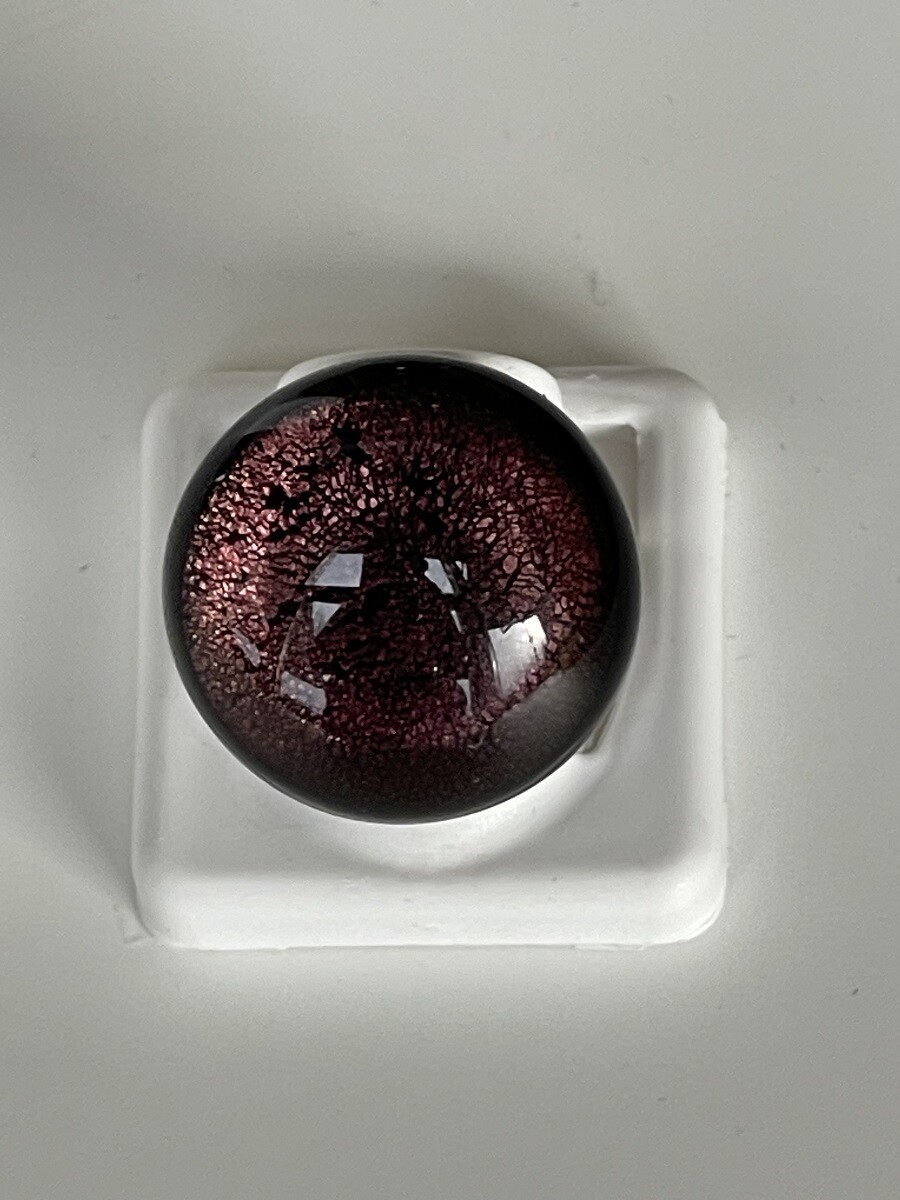 Ring Murano Metallring Grösse verstellbar violett