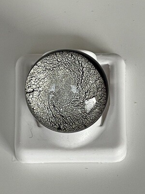 Ring Murano Metallring Grösse verstellbar silberweiss