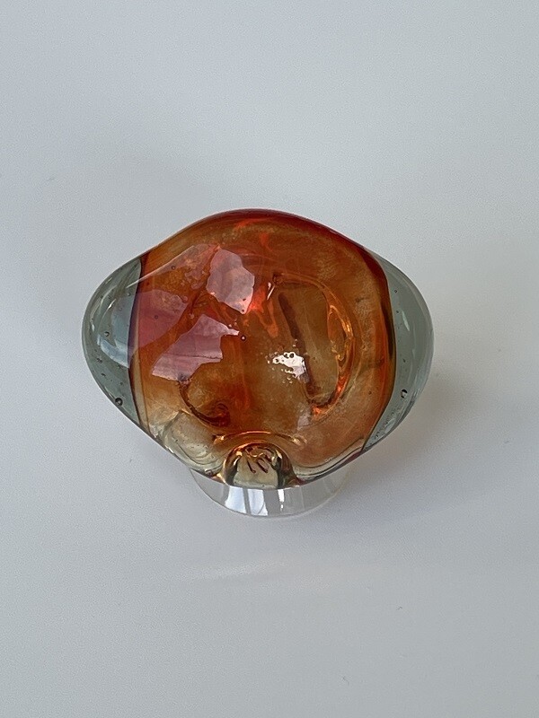 Murano design ring, Light/Water  -unique-