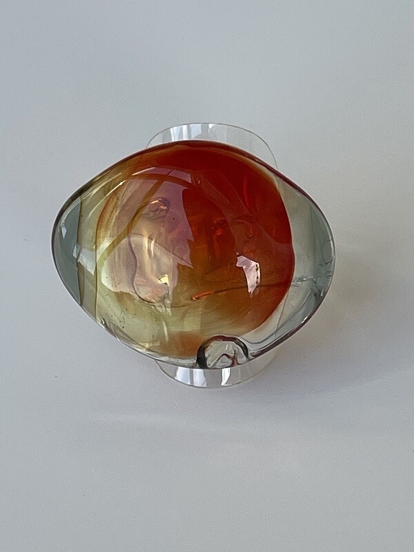 Murano design ring, Light/Water  -unique-
