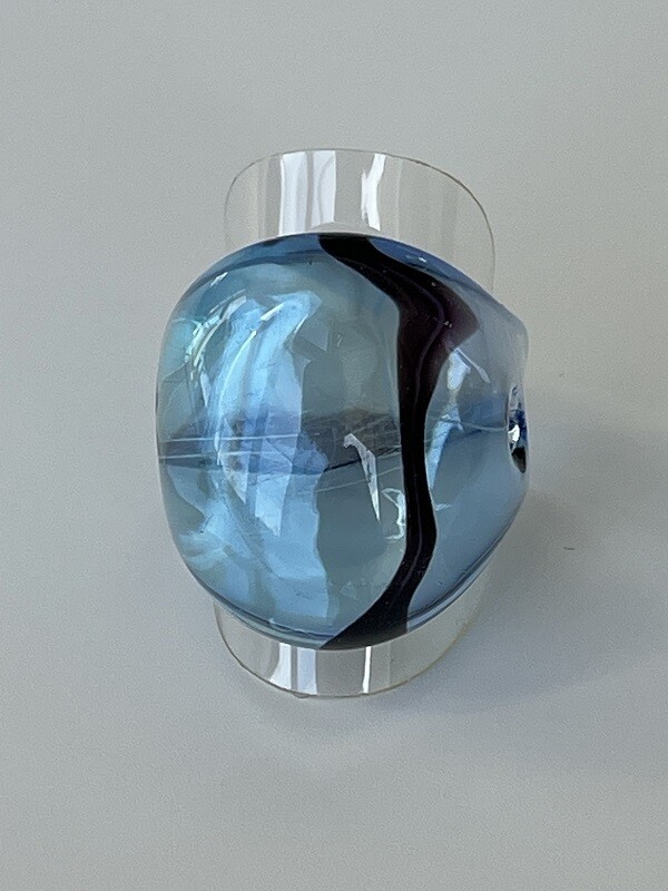 Murano design ring, Light/Water   25mm