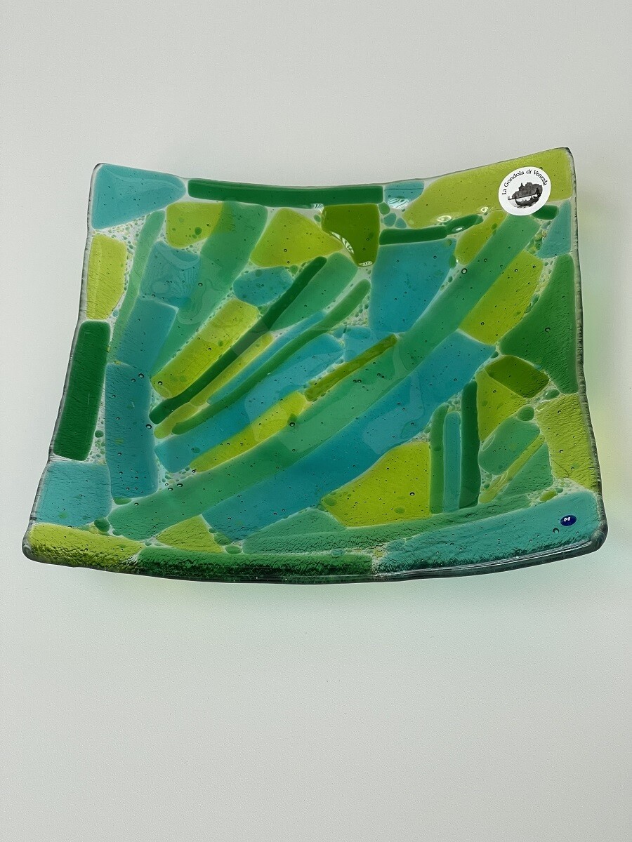 Murano Glass bowl 22x22cm  -Unique piece-