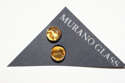 Stud earrings dewdrop MG 8mm  amber-gold