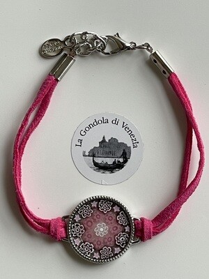 Bracelet Millefiori, pink
