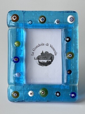 Photo frame Murano glass H8xW6.5cm
