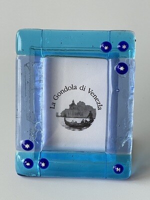 Photo frame Murano glass H8xW6.5cm