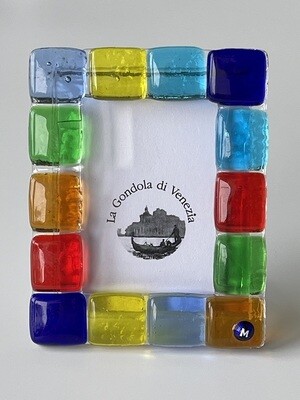 Photo frame Murano glass H8xW6.5cm