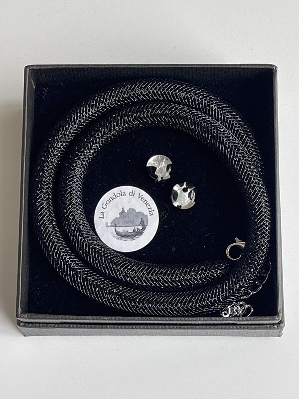 Set necklace Murano Conterie, ⌀ 9mm + stud earrings