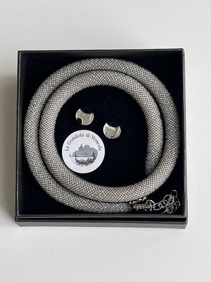 Set necklace Murano Conterie, ⌀ 9mm + stud earrings