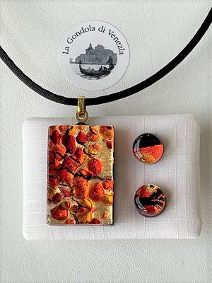 Set Murano Anhänger 2x3cm