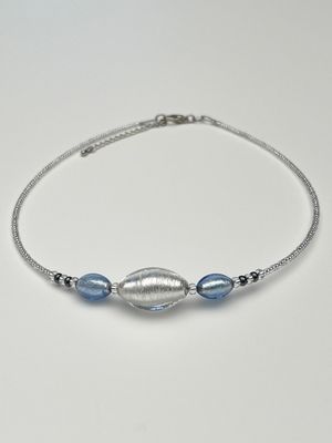 Kette 3 Oliven Murano Glas