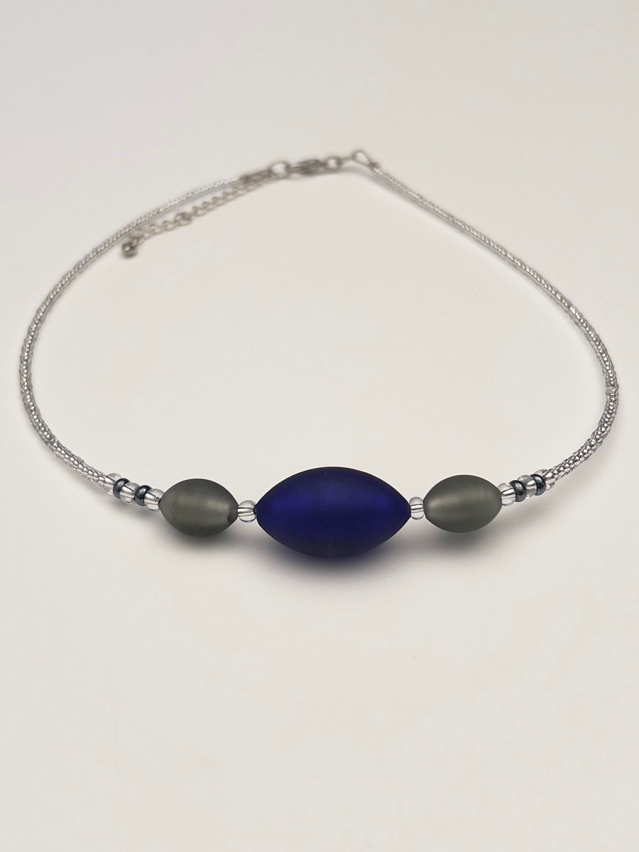Kette 3 Oliven Murano Glas