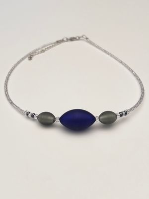 Kette 3 Oliven Murano Glas