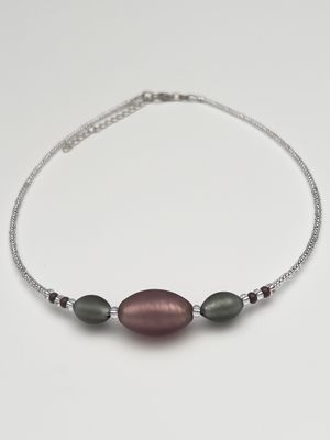Kette 3 Oliven Murano Glas