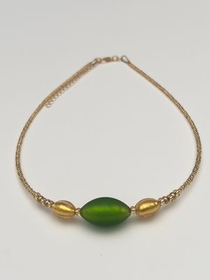 Kette 3 Oliven Murano Glas